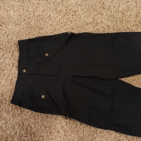 Express Super High Rise Pants Black Women's Size 0 Lyocell - Picture 12 of 15